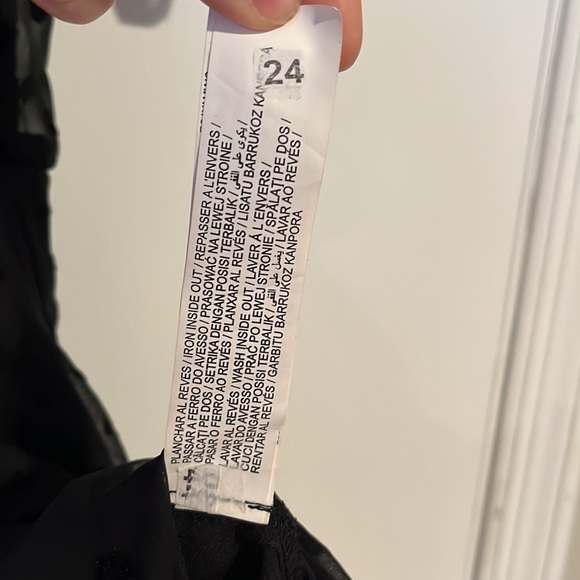 ZARA Black Polka Dot Deep V Neck Mini Dress - Picture 9 of 9